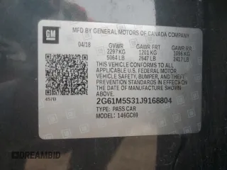 2018 Cadillac XTS Luxury z VIN 2G61M5S31J9168804, wystawiony jako Copart lot #47566135 z przebiegiem 86 112 mil mil oraz Szkoda całkowita • Salvage title. Historia ofert i sprzedaży dostępna na DreamBid. Obrazek 12.