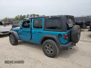 2020 Jeep Wrangler Unlimited Willys with VIN 1C4HJXDN4LW137202, listed as a Copart auction lot 50797485 with 109,509 mi miles and Salvage title. Bid and sale history available at DreamBid. Image 2.