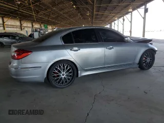 2013 Hyundai Genesis 3.8L with VIN KMHGC4DD7DU246001, listed as a Copart auction lot 66801984 with 148,423 mi miles and Salvage Title. Bid and sale history available at carsss.com. Image 3.
