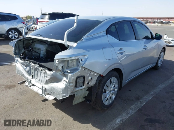 2023 Nissan Sentra S with VIN 3N1AB8BVXPY287582, listed as a IAAI auction lot 41743265 with 24,675 mi miles and . Bid and sale history available at DreamBid. Image 4.