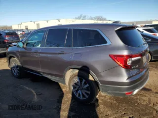 2021 Honda Pilot EX-L with VIN 5FNYF6H53MB073844, listed as a Copart auction lot 43656925 with 46,710 mi miles and Salvage Title. Bid and sale history available at DreamBid. Image 2.