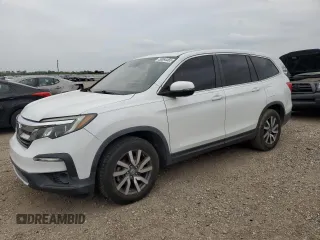 2020 Honda Pilot EX-L z VIN 5FNYF5H52LB029309, wystawiony jako Copart lot #50694465 z przebiegiem 64 732 mil mil oraz Czysty tytuł • Clean title. Historia ofert i sprzedaży dostępna na DreamBid. Obrazek 1.