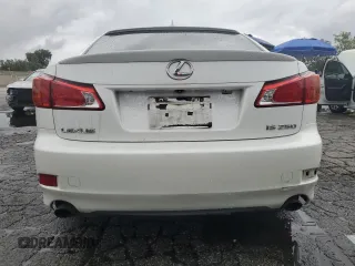 2010 Lexus IS 250 with VIN JTHBF5C26A5107557, listed as a Copart auction lot 54935835 with 133,132 mi miles and Salvage title. Bid and sale history available at DreamBid. Image 6.