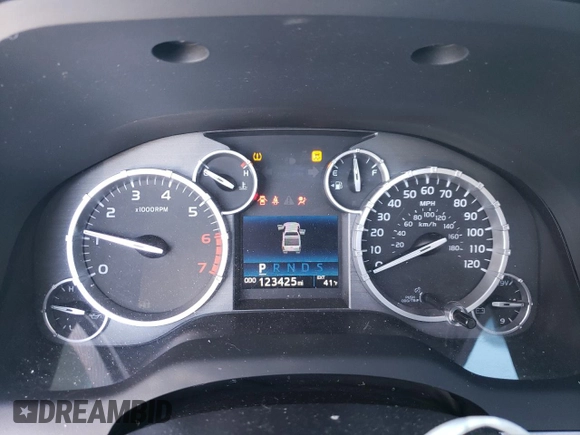 2016 Toyota Tundra 4WD Truck Platinum with VIN 5TFAW5F15GX507476, listed as a Copart auction lot 41707825 with 123,425 mi miles and Salvage Title. Bid and sale history available at carsss.com. Image 9.