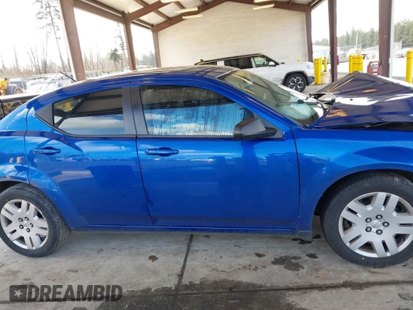 2013 Dodge Avenger SE with VIN 1C3CDZAB7DN702853, listed as a IAAI auction lot 41724956 with 1 mi miles. Bid and sale history available at carsss.com. Image 14.