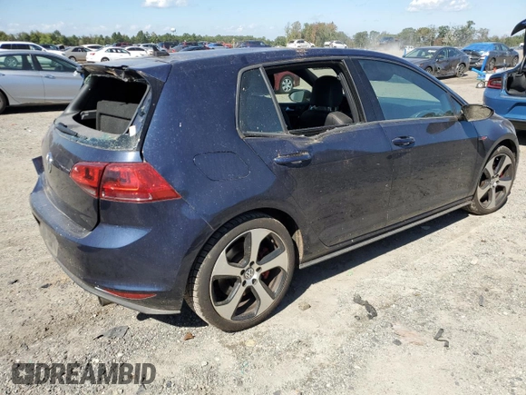 2017 Volkswagen Golf GTI Autobahn with VIN 3VW547AU1HM026617, listed as a Copart auction lot 74368554 with 81,943 mi miles and Salvage Title. Bid and sale history available at carsss.com. Image 3.
