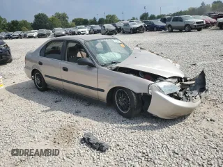 2000 Honda Civic LX with VIN 1HGEJ6672YL006517, listed as a Copart auction lot 69318214 with 0 mi miles and Salvage Title. Bid and sale history available at carsss.com. Image 4.