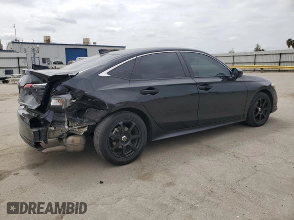 2022 Honda Civic Sedan LX with VIN 2HGFE2F24NH538558, listed as a Copart auction lot 53664545 with 48,895 mi miles and Salvage Title. Bid and sale history available at carsss.com. Image 3.