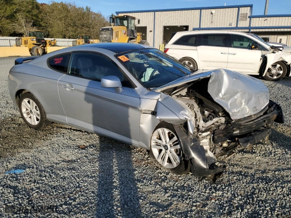 2008 Hyundai Tiburon GS with VIN KMHHM66D68U286330, listed as a Copart auction lot 80170764 with 75,470 mi miles and Salvage Title. Bid and sale history available at carsss.com. Image 4.