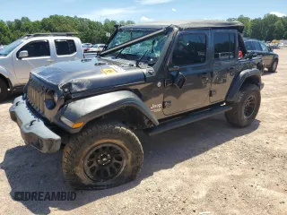 2020 Jeep Wrangler Unlimited Sport Altitude with VIN 1C4HJXDN7LW224107, listed as a Copart auction lot 61435715 with 38,151 mi miles and Salvage title. Bid and sale history available at DreamBid. Image 1.
