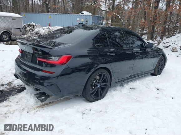 2021 BMW 3 Series M340i xDrive with VIN 3MW5U9J01M8B63472, listed as a IAAI auction lot 41425056 with 63,223 mi miles. Bid and sale history available at carsss.com. Image 4.
