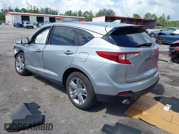 2019 Acura RDX Advance with VIN 5J8TC1H72KL007448, listed as a IAAI auction lot 42550136 with 31,638 mi miles and . Bid and sale history available at DreamBid. Image 3.