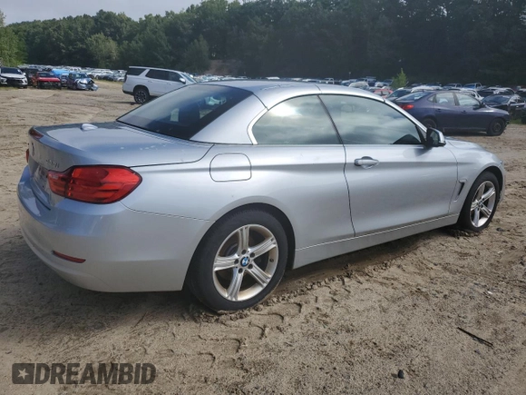 2015 BMW 4 Series 428i xDrive with VIN WBA3T1C50FP820674, listed as a Copart auction lot 65258363 with 93,950 mi miles and . Bid and sale history available at carsss.com. Image 3.