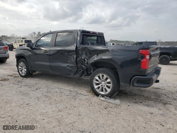 2021 Chevrolet Silverado 1500 Custom with VIN 3GCPWBEK0MG278451, listed as a Copart auction lot 52987165 with 86,101 mi miles and Salvage Title. Bid and sale history available at carsss.com. Image 2.
