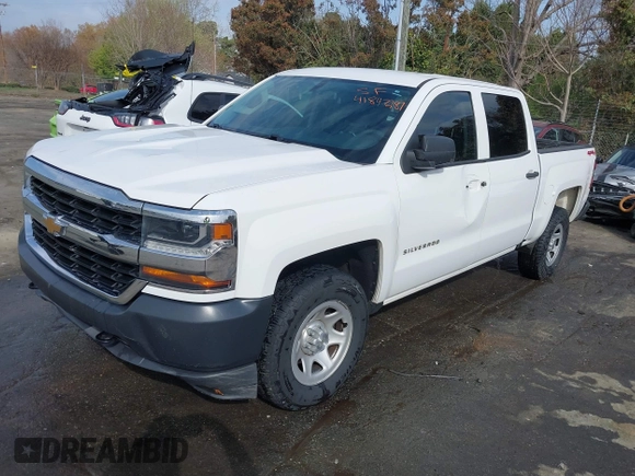 2018 Chevrolet Silverado 1500 Work Truck with VIN 3GCUKNEC0JG641772, listed as a IAAI auction lot 41847287 with 268,937 mi miles. Bid and sale history available at carsss.com. Image 2.
