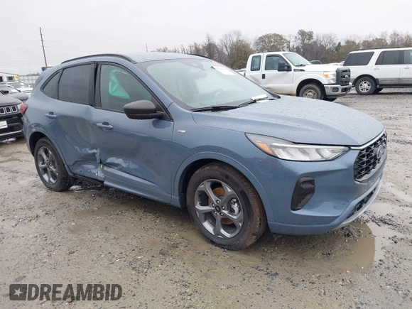 2024 Ford Escape ST-Line with VIN 1FMCU0MZ7RUA98522, listed as a IAAI auction lot 41268845 with 10,448 mi miles and . Bid and sale history available at DreamBid. Image 1.