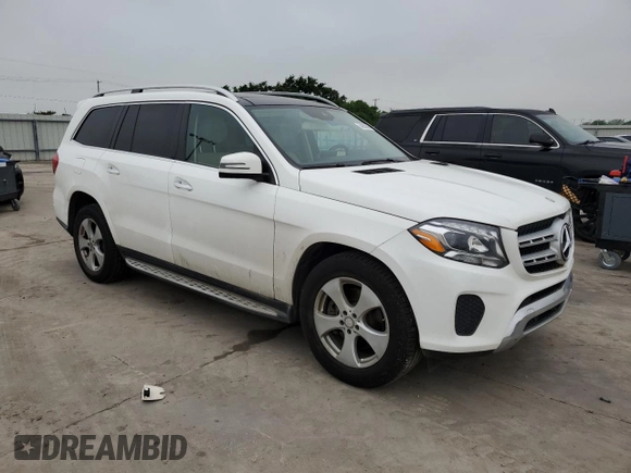 2017 Mercedes-Benz GLS 450 with VIN 4JGDF6EE2HA905445, listed as a Copart auction lot 54258545 with 165,092 mi miles and Salvage title. Bid and sale history available at DreamBid. Image 4.