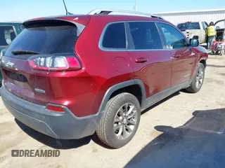 2019 Jeep Cherokee Latitude Plus with VIN 1C4PJLLB9KD312906, listed as a IAAI auction lot 41839763 with 168,248 mi miles. Bid and sale history available at carsss.com. Image 4.