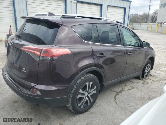 2017 Toyota RAV4 LE with VIN 2T3BFREV0HW622394, listed as a Copart auction lot 52765275 with 67,111 mi miles and Salvage Title. Bid and sale history available at carsss.com. Image 3.