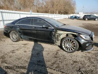 2017 Mercedes-Benz CLS with VIN WDDLJ9BB6HA205055, listed as a Copart auction lot 43951884 with 139,754 mi miles. Bid and sale history available at carsss.com. Image 4.