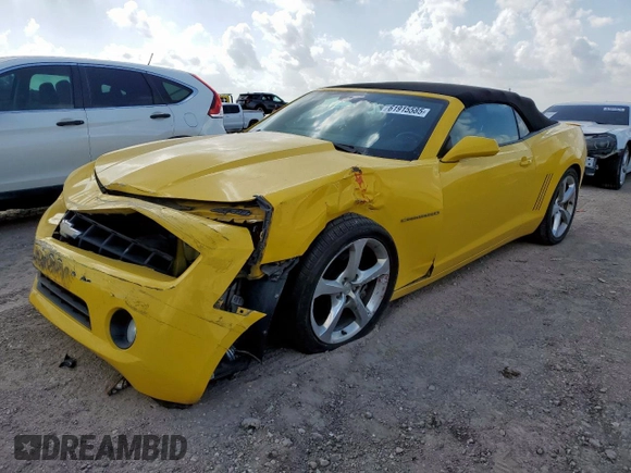 2013 Chevrolet Camaro LT with VIN 2G1FC3D32D9229470, listed as a Copart auction lot 61915585 with 139,178 mi miles and Salvage title. Bid and sale history available at DreamBid. Image 1.