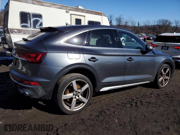 2022 Audi SQ5 Sportback Premium with VIN WA114AFY9N2099290, listed as a Copart auction lot 43621694 with 18,257 mi miles and . Bid and sale history available at DreamBid. Image 3.