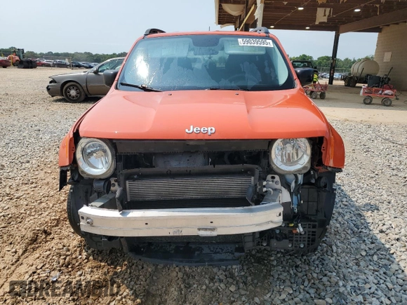 2017 Jeep Renegade Sport with VIN ZACCJBAB6HPF18061, listed as a Copart auction lot 59039595 with 95,431 mi miles and Salvage title. Bid and sale history available at DreamBid. Image 5.