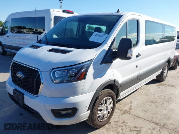 2023 Ford Transit Passenger XL with VIN 1FBAX2Y8XPKB41098, listed as a IAAI auction lot 42218691 with 28,891 mi miles and . Bid and sale history available at DreamBid. Image 18.
