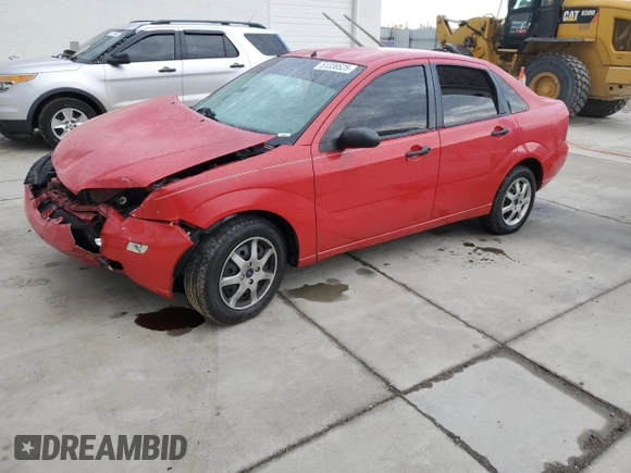 2005 Ford Focus S with VIN 1FAFP34N65W196405, listed as a Copart auction lot 51338525 with 283,977 mi miles and Salvage Title. Bid and sale history available at carsss.com. Image 1.