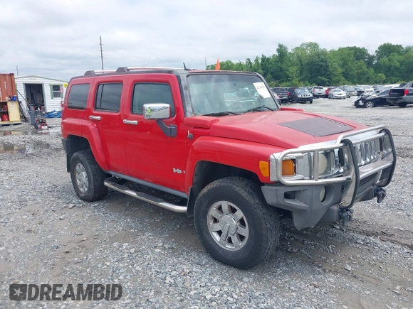 2006 Hummer H3 with VIN 5GTDN136968104627, listed as a IAAI auction lot 42141559 with 199,674 mi miles. Bid and sale history available at carsss.com. Image 1.
