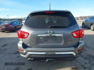2017 Nissan Pathfinder SL with VIN 5N1DR2MM5HC909163, listed as a IAAI auction lot 41295750 with 72,617 mi miles. Bid and sale history available at carsss.com. Image 16.