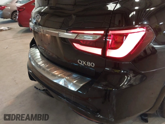 2021 Infiniti QX80 Luxe with VIN JN8AZ2AE8M9272267, listed as a IAAI auction lot 41408983 with 86,188 mi miles and . Bid and sale history available at DreamBid. Image 21.