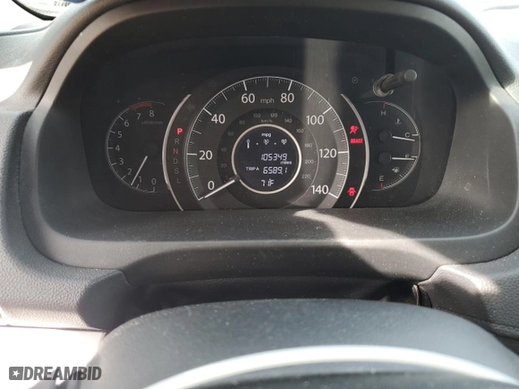 2015 Honda CR-V EX with VIN 2HKRM3H52FH526056, listed as a Copart auction lot 49664985 with 105,349 mi miles and Salvage Title. Bid and sale history available at carsss.com. Image 9.