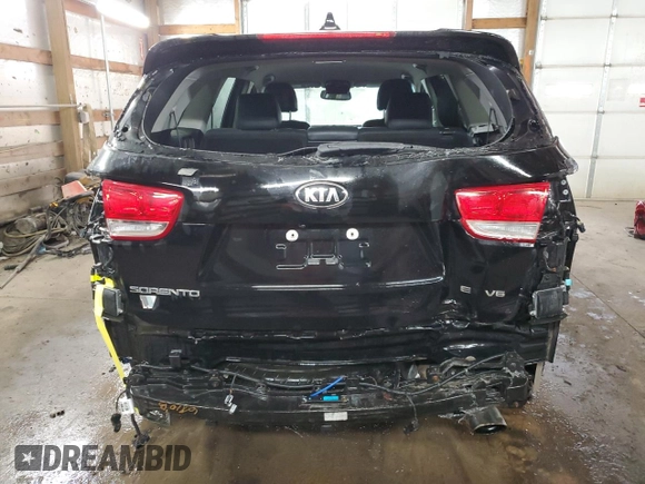 2018 Kia Sorento EX with VIN 5XYPHDA56JG384886, listed as a Copart auction lot 44422595 with 94,906 mi miles and Salvage Title. Bid and sale history available at carsss.com. Image 6.