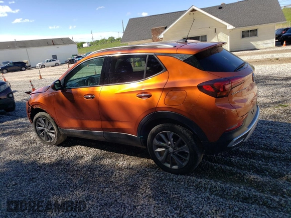 2022 Buick Encore GX Essence with VIN KL4MMFSL6NB067272, listed as a Copart auction lot 46257675 with 22,115 mi miles and Salvage title. Bid and sale history available at DreamBid. Image 2.