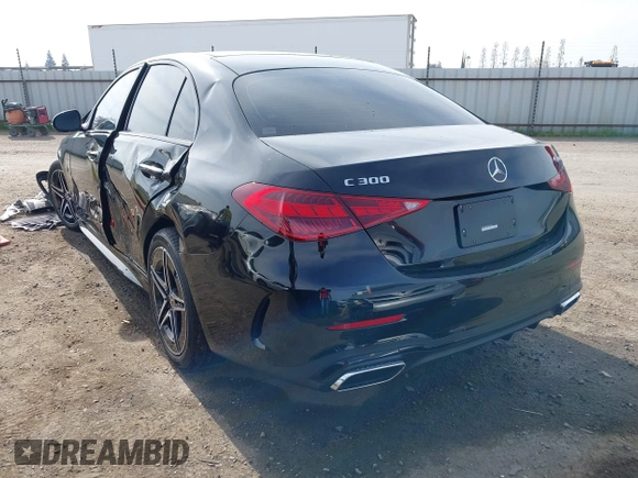 2024 Mercedes-Benz C 300 with VIN W1KAF4HB2RR190933, listed as a IAAI auction lot 41670470 with 2,744 mi miles and . Bid and sale history available at DreamBid. Image 3.
