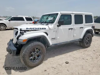 2018 Jeep Wrangler Unlimited Sahara with VIN 1C4HJXEG5JW294430, listed as a Copart auction lot 63057595 with 86,609 mi miles and Salvage title. Bid and sale history available at DreamBid. Image 1.