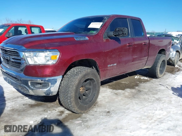 2021 Ram 1500 Big Horn с VIN 1C6SRFBT5MN760207, выставлен на аукционе IAAI как лот 41326935 с пробегом 58 667 миль миль и . История ставок и продаж доступна на DreamBid. Изображение 2.
