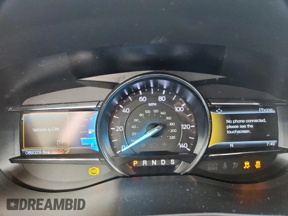 2019 Ford Explorer Limited with VIN 1FM5K7F8XKGA71847, listed as a Copart auction lot 60913055 with 89,329 mi miles and Salvage title. Bid and sale history available at DreamBid. Image 9.