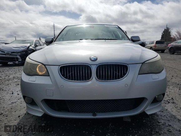 2008 BMW 5 Series 550i with VIN WBANW53598CT48301, listed as a Copart auction lot 48966175 with 221,277 mi miles and Clean Title. Bid and sale history available at carsss.com. Image 5.