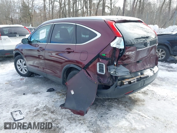 2013 Honda CR-V EX-L with VIN 5J6RM4H70DL076076, listed as a IAAI auction lot 41614616 with 78,311 mi miles. Bid and sale history available at carsss.com. Image 3.