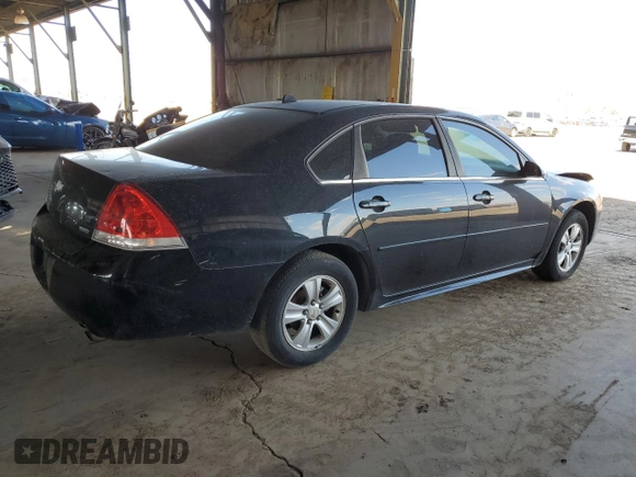 2014 Chevrolet Impala LS with VIN 2G1WA5E37E1172828, listed as a Copart auction lot 53988635 with 123,040 mi miles and Salvage Title. Bid and sale history available at DreamBid. Image 3.