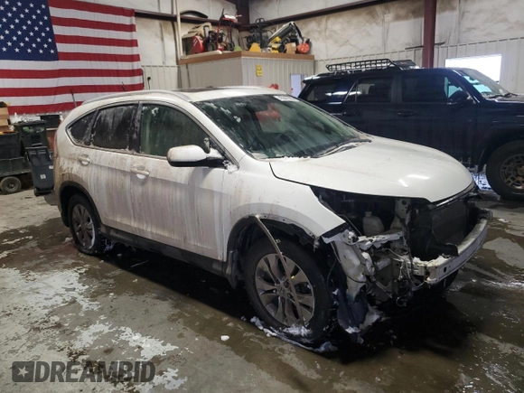 2012 Honda CR-V EX-L with VIN 5J6RM4H79CL031961, listed as a Copart auction lot 45041085 with 96,312 mi miles and Salvage Title. Bid and sale history available at carsss.com. Image 4.