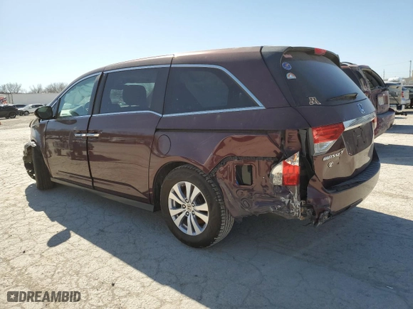 2015 Honda Odyssey EX-L with VIN 5FNRL5H68FB026425, listed as a Copart auction lot 48183975 with 143,135 mi miles and Salvage Title. Bid and sale history available at carsss.com. Image 2.
