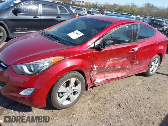 2013 Hyundai Elantra GLS with VIN KMHDH4AE4DU527562, listed as a IAAI auction lot 41848081 with 59,783 mi miles and . Bid and sale history available at DreamBid. Image 6.