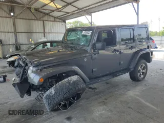 2018 Jeep Wrangler Unlimited Sahara with VIN 1C4BJWEG4JL903220, listed as a Copart auction lot 54059935 with 64,132 mi miles and Salvage title. Bid and sale history available at DreamBid. Image 1.