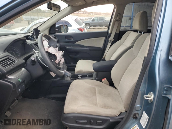 2016 Honda CR-V EX with VIN 2HKRM4H57GH701893, listed as a Copart auction lot 50923255 with 122,004 mi miles and Salvage Title. Bid and sale history available at DreamBid. Image 7.