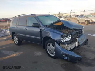 2007 Toyota Highlander w/3rd Row with VIN JTEEP21A470225371, listed as a IAAI auction lot 41776095 with 185,931 mi miles. Bid and sale history available at carsss.com. Image 1.