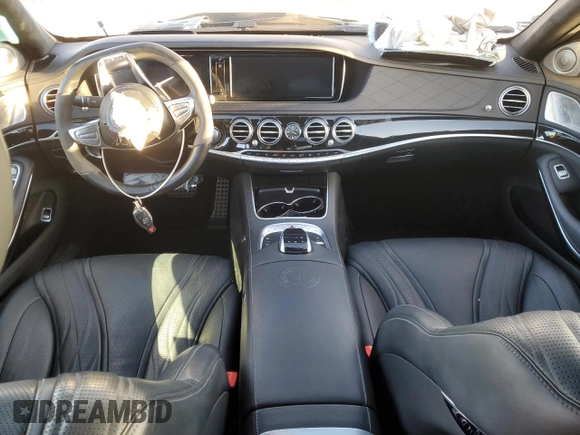 2016 Mercedes-Benz S-Class AMG S 63 with VIN WDDUG7JB2GA237685, listed as a Copart auction lot 36030283 with 0 mi miles. Bid and sale history available at carsss.com. Image 8.