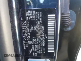 2022 Kia Sorento EX with VIN KNDRH4LG1N5079642, listed as a Copart auction lot 89383905 with 23,307 mi miles and Salvage title. Bid and sale history available at DreamBid. Image 12.